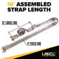 2" x 16' Gray E-Track Cam Buckle Strap | 1200-Pack (Pallet)