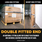 2" x 20' Blue E-Track Cam Buckle Strap | Double-Fitted End
