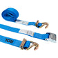 2'' x 20' Blue E-Track Cam Buckle Strap | Wire Hooks & Spring E-Fittings