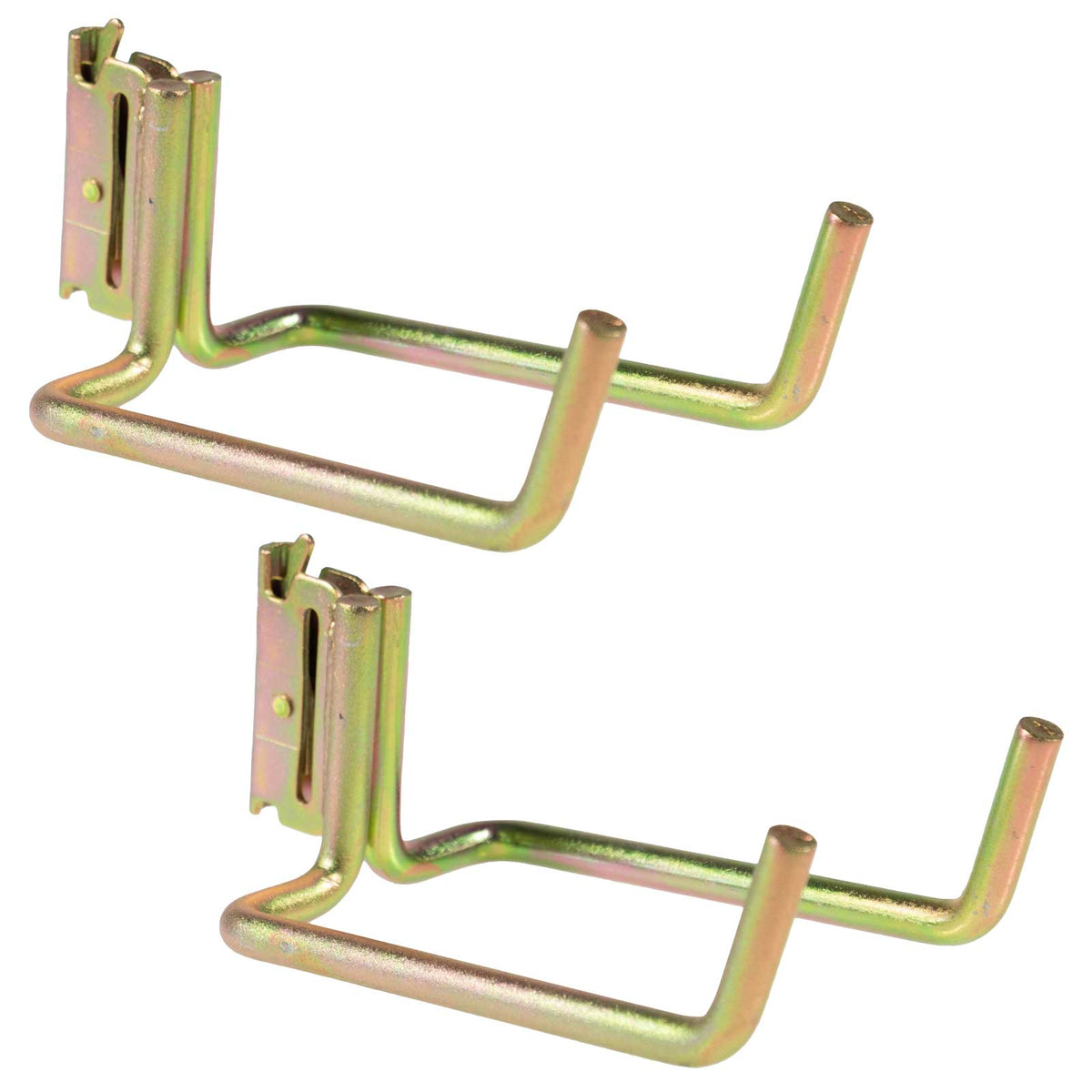 E-Track Tool Hook | Extended Dual Arm Flat Hook | 2-Pack