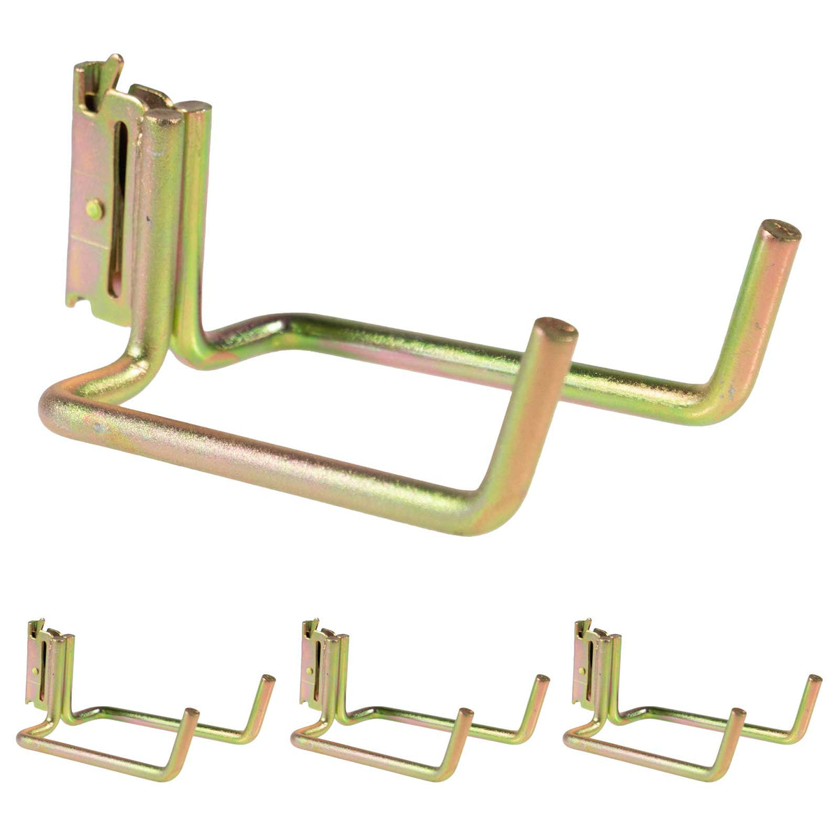 E-Track Tool Hook | Extended Dual Arm Flat Hook | 4-Pack