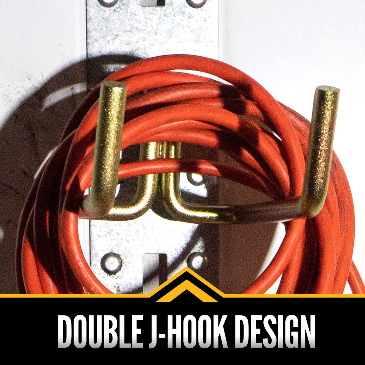 E-Track Tool Hook | Extended Dual Arm Flat Hook | 2-Pack