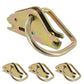 E Track Tie Down W/ D Ring | 4,000 lbs. BS | 4-Pack