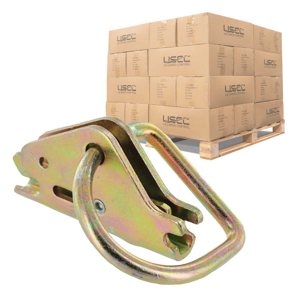 E Track Tie Down W/ D Ring | 4,000 lbs. BS | 5500-Pack (Pallet)