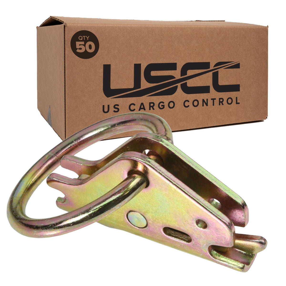 E Track Tie Down w/ O-Ring | 4,000 lbs. BS | 50-Pack