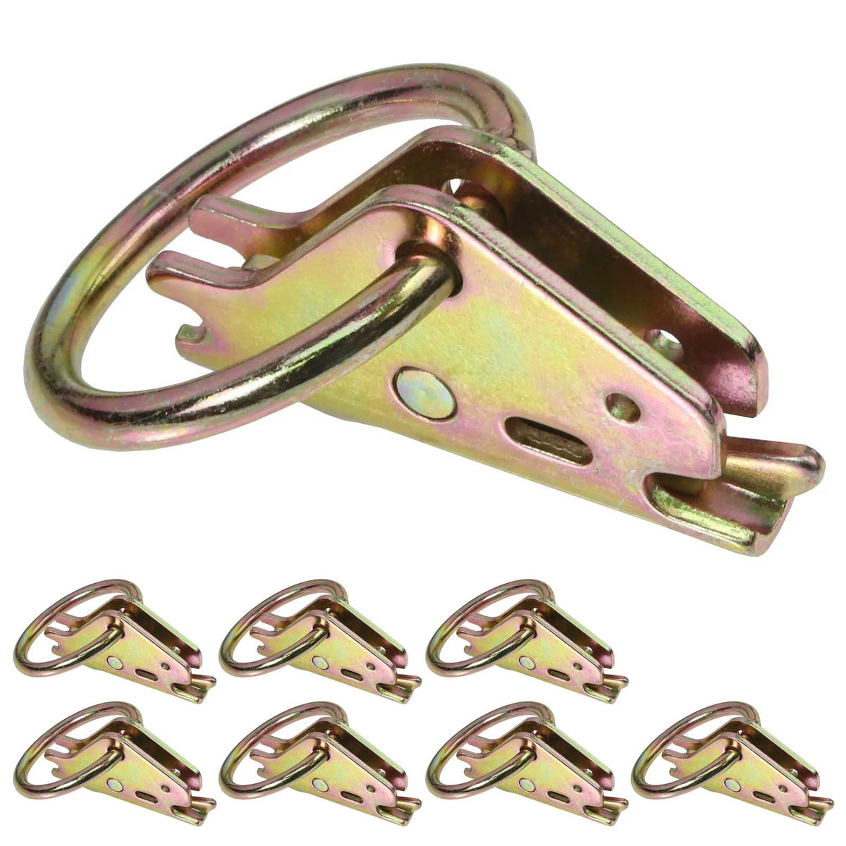 E Track Tie Down w/ O-Ring | 4,000 lbs. BS | 8-Pack
