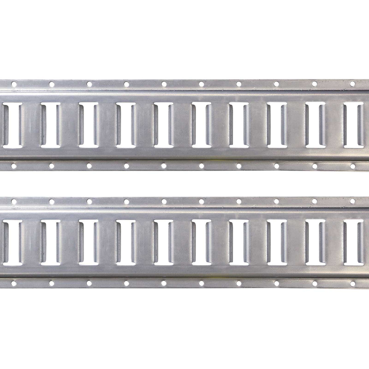 Galvanized 8' Horizontal E Track | 2-Pack