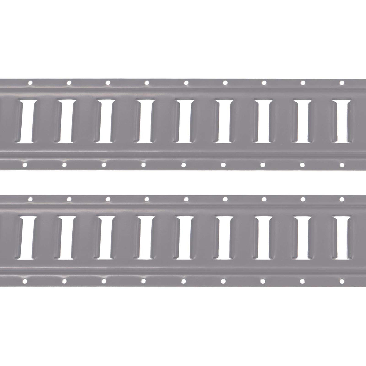 8' Horizontal E-Track Gray Painted | 2-Pack