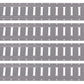 8' Horizontal E-Track Gray Painted | 4-Pack