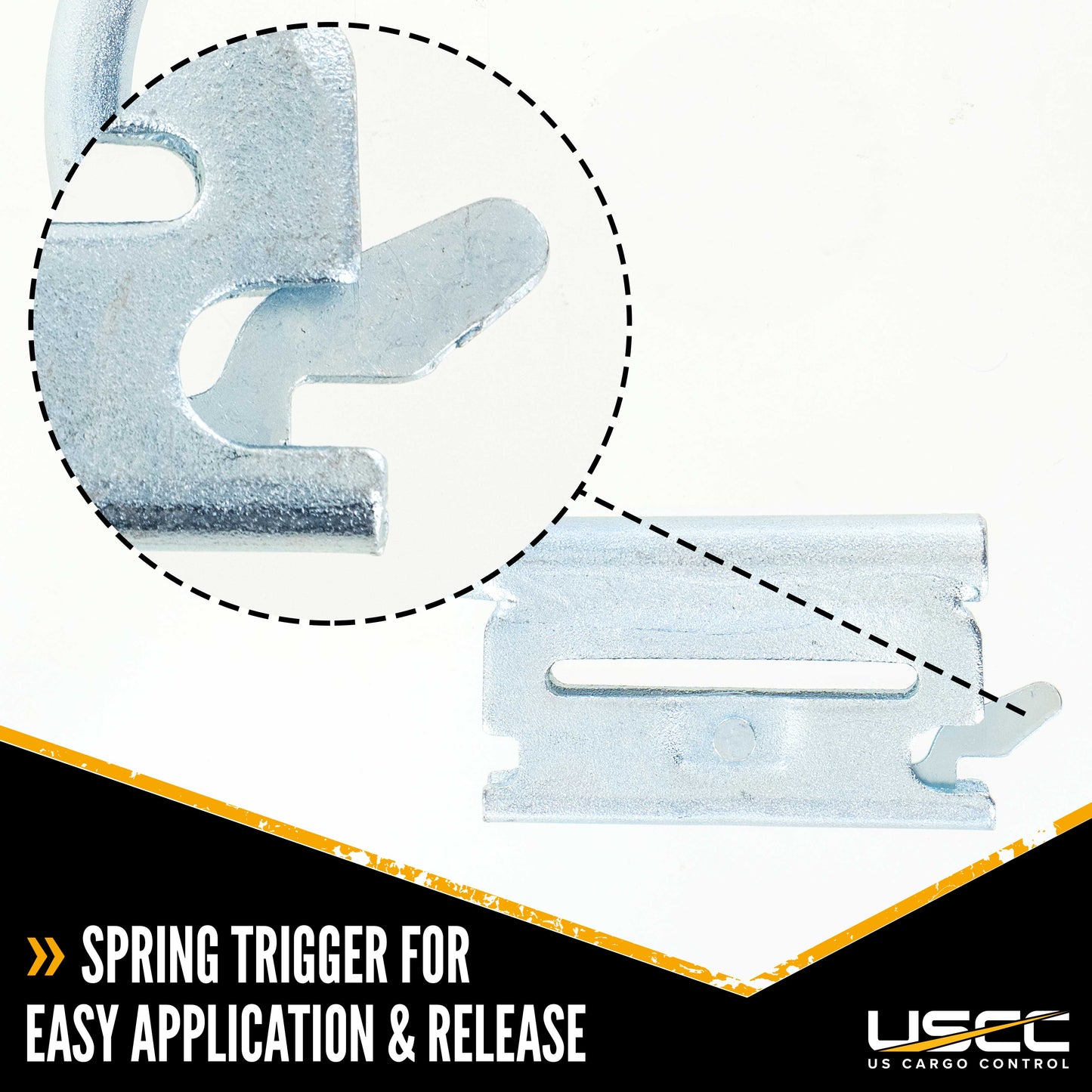 4.5" E Track J Hook Fitting | 700 lbs. BS