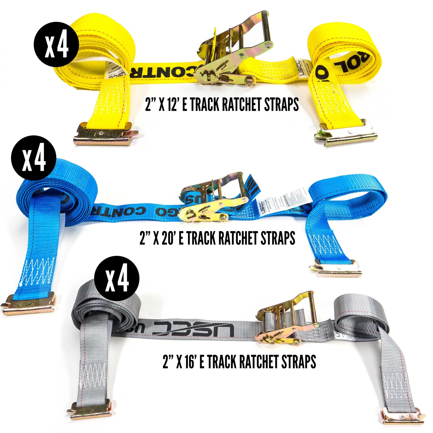 5' E Track & Ratchet Straps Kit