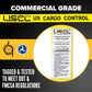 2" x 12' Yellow E-Track Ratchet Strap | F-Hooks & Spring E-Fittings