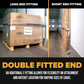 2" x 16' Gray E-Track Ratchet Strap | Double-Fitted End