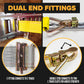 2" x 16' Gray E-Track Ratchet Strap | Double Stud & Spring E-Fittings