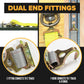 2" x 16' Gray E-Track Ratchet Strap | F-Hooks & Spring E-Fittings