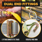2'' x 16' Gray E-Track Ratchet Strap | Wire Hooks & Spring E-Fittings