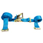 2" x 20' Blue E-Track Ratchet Strap | Double-Fitted End