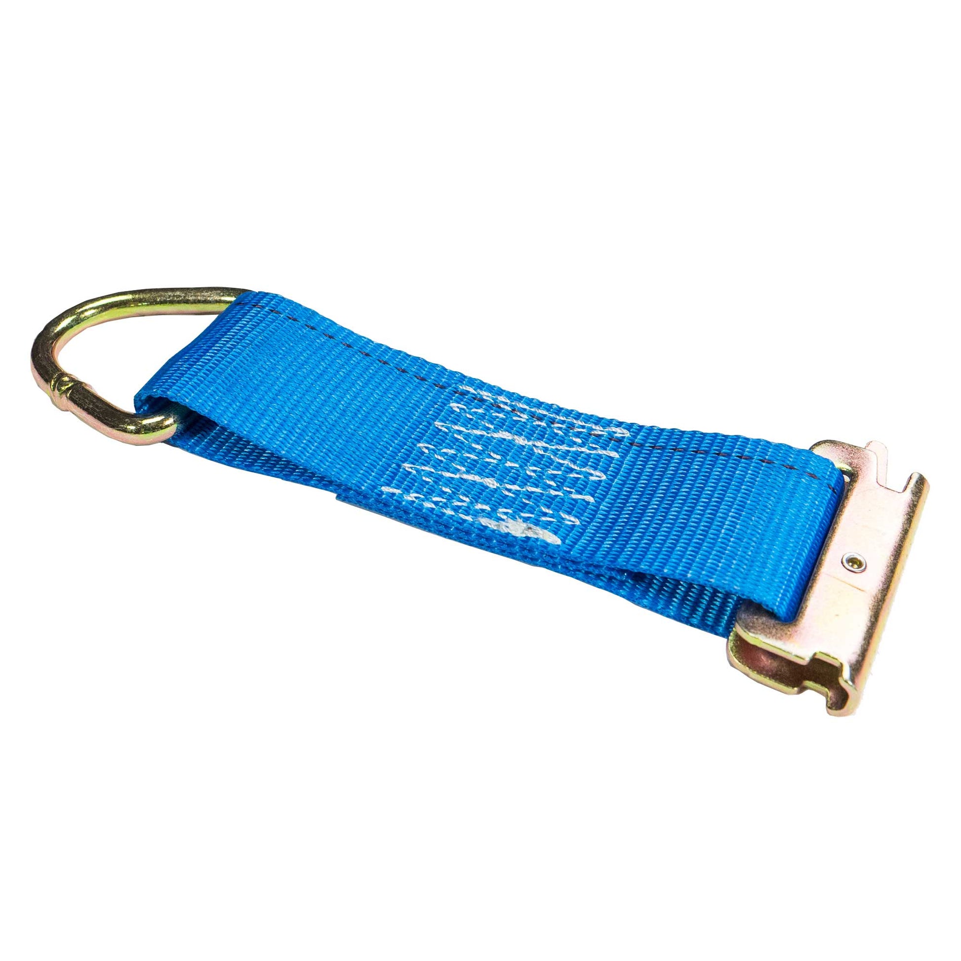  6" blue e track tie-off strap