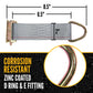 8-1/2" E-Track Rope Tie Off - Gray | 4,400 lbs. BS