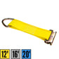 8-1/2" E-Track Rope Tie Off - Yellow | 4,400 lbs. BS