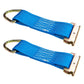 8-1/2" E-Track Rope Tie Off - Blue | 4,400 lbs. BS | 2-Pack