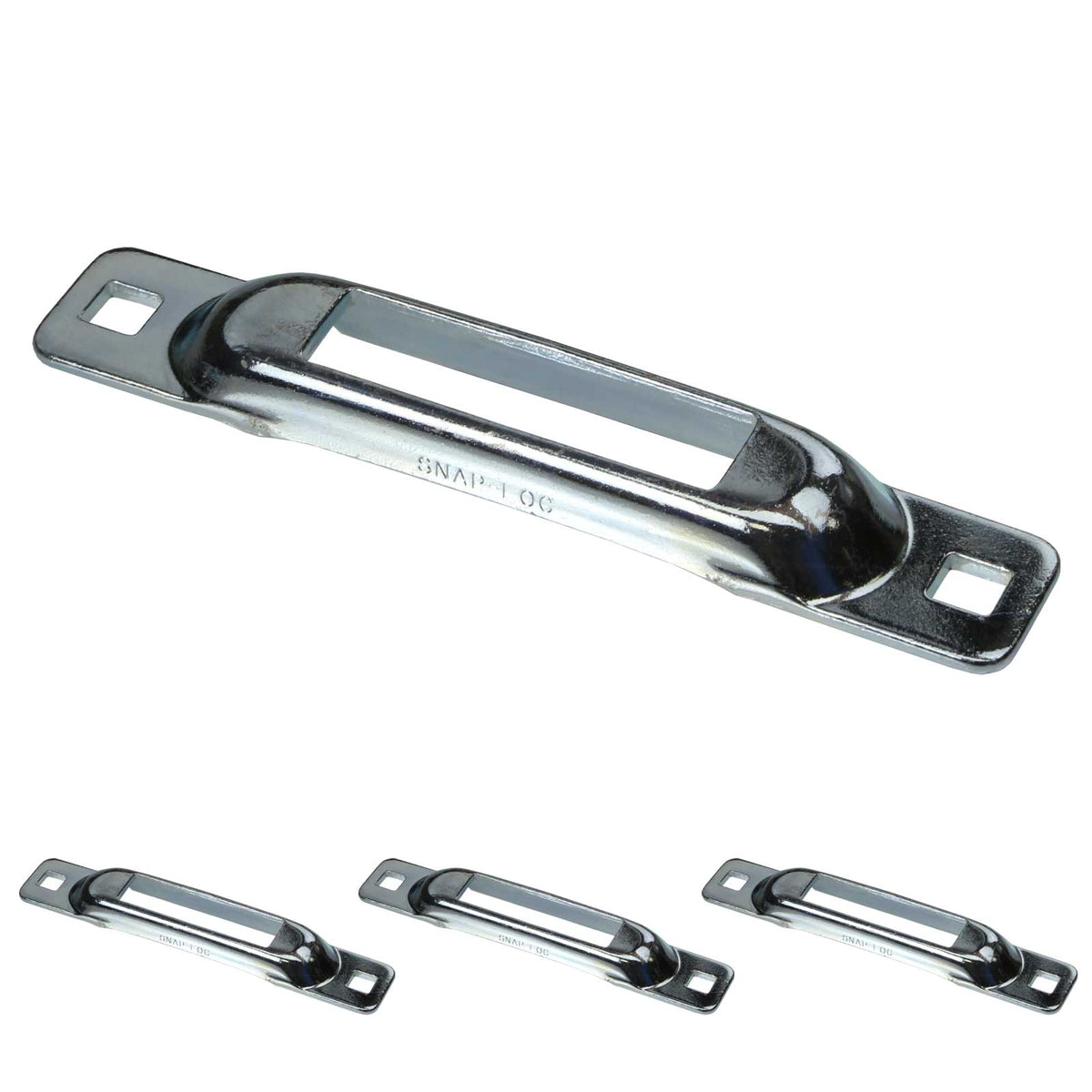 E-Track Single by Snap-Loc | Zinc Plated | 4-Pack