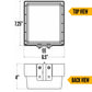 Small E-Track Storage Bin | Plastic | 6-1/2"W x 4"H x 7-1/4"D
