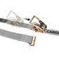  gray 16' E track ratchet strap with sliding ratchet