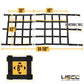 42" x 82" Heavy-Duty Cargo Net with Center Opening | Cam Buckles & E-Track Fittings