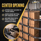 82" x 82" Heavy-Duty Cargo Net with Center Opening | Cam Buckles & E-Track Fittings