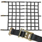 82" x 82" Heavy-Duty Cargo Net with Center Opening | Ratchets & E-Track Fittings