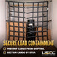82" x 82" Heavy-Duty Cargo Net with Center Opening | Ratchets & E-Track Fittings