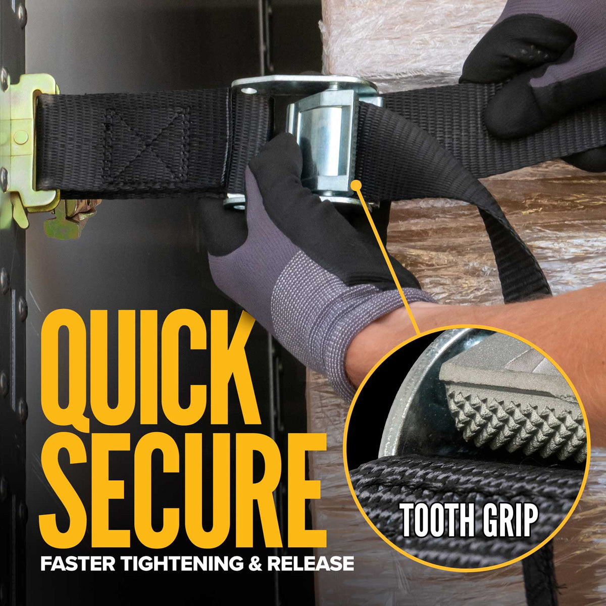 42" x 82" Heavy-Duty Cargo Net with Cam Buckles | E-Track & Double Stud Fittings
