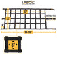 42" x 82" Heavy-Duty Cargo Net with Ratchets | E-Track & Double Stud Fittings