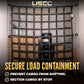 82" x 82" Heavy-Duty Cargo Net with Ratchets | E-Track & Double Stud Fittings