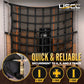 82" x 82" Heavy-Duty Cargo Net with Mesh Lining | Cam Buckles & E-Track Fittings