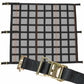 82" x 82" Heavy-Duty Cargo Net with Mesh Lining | Ratchets & E-Track Fittings