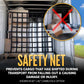82" x 82" Heavy-Duty Cargo Net with Ratchets & E-Track Fittings | 10-Pack
