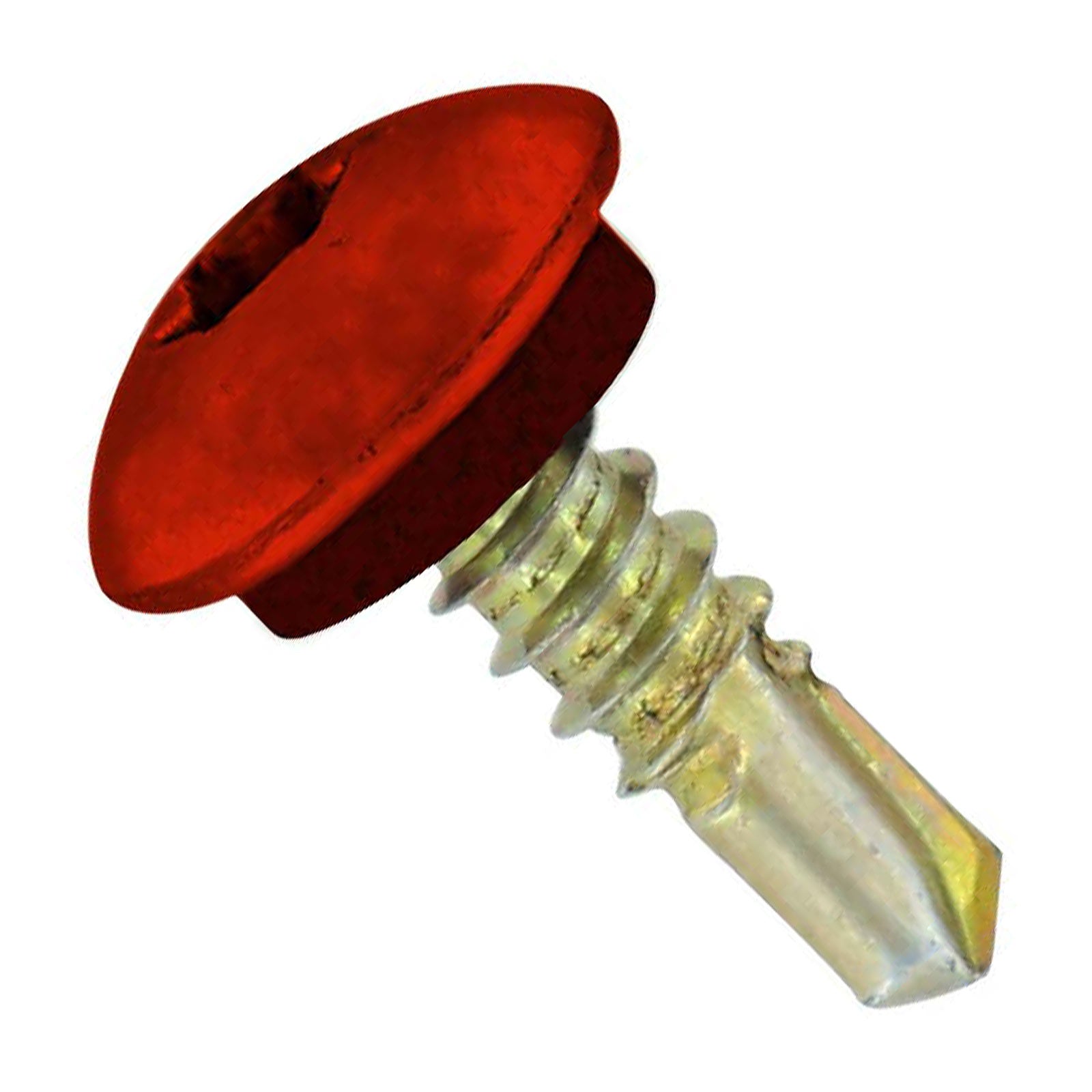 14 inch14 x 78 inch Eclipse Steelbinder Metal Roofing Stitch Screw Rustic Red Pkg 250