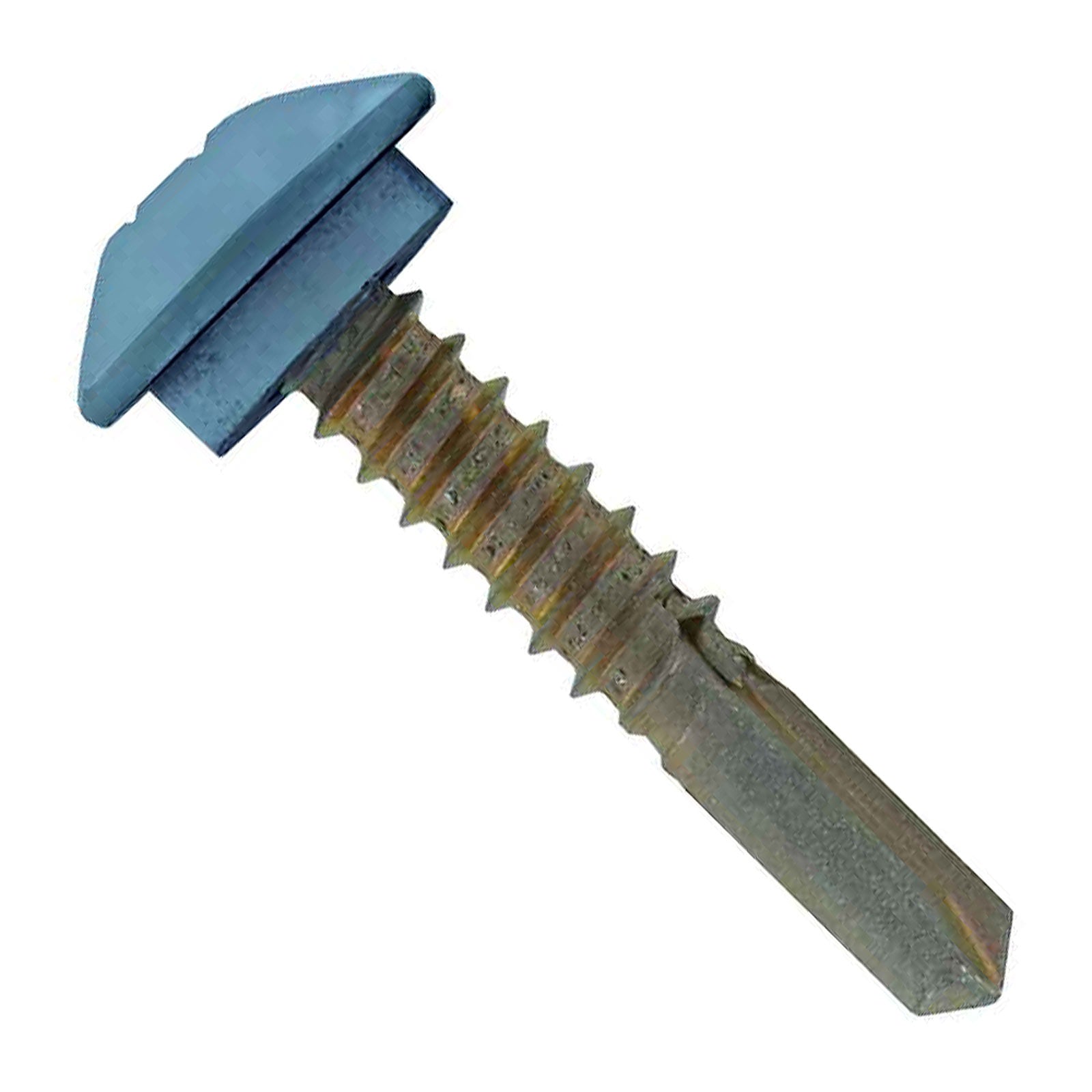 #1214 x 114 inch Eclipse Steelbinder Metal Roofing Screw Blue Pkg 250