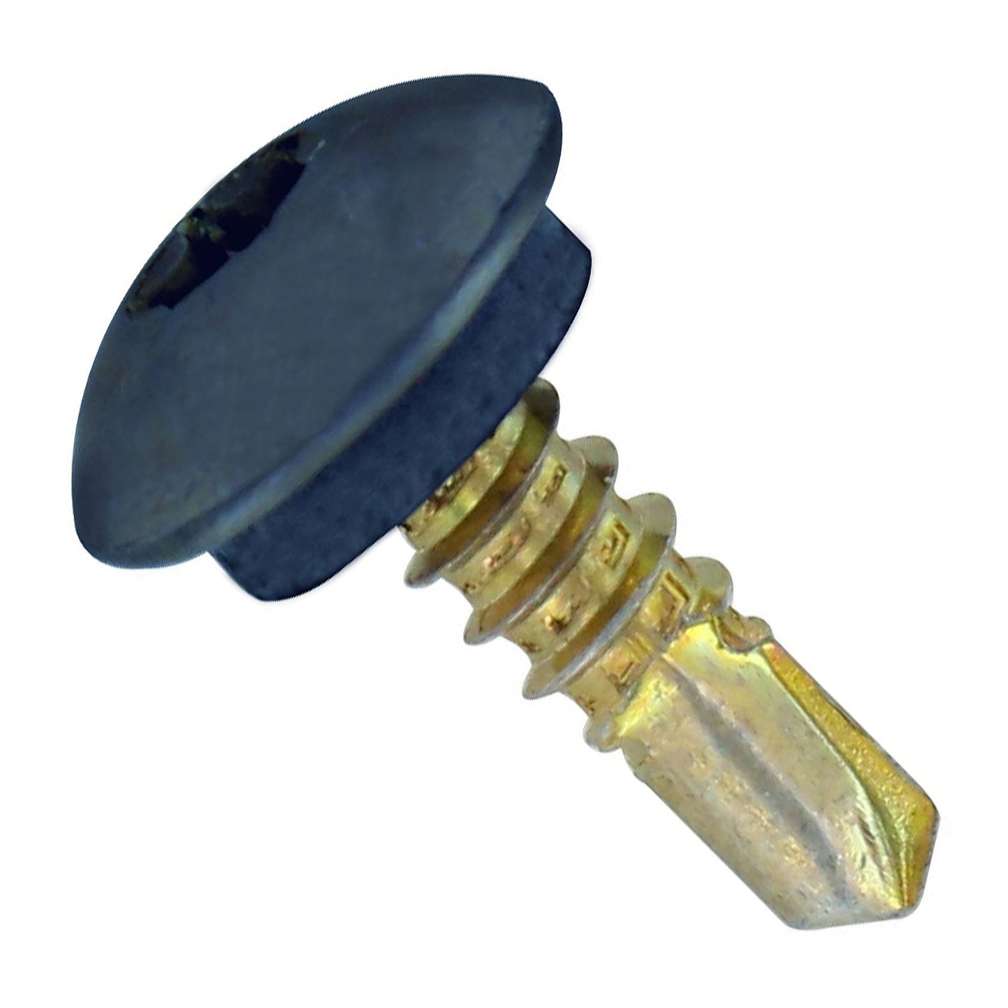 #1214 x 34 inch Eclipse Steelbinder Metal Roofing Screw Blue Pkg 250 image 1 of 2