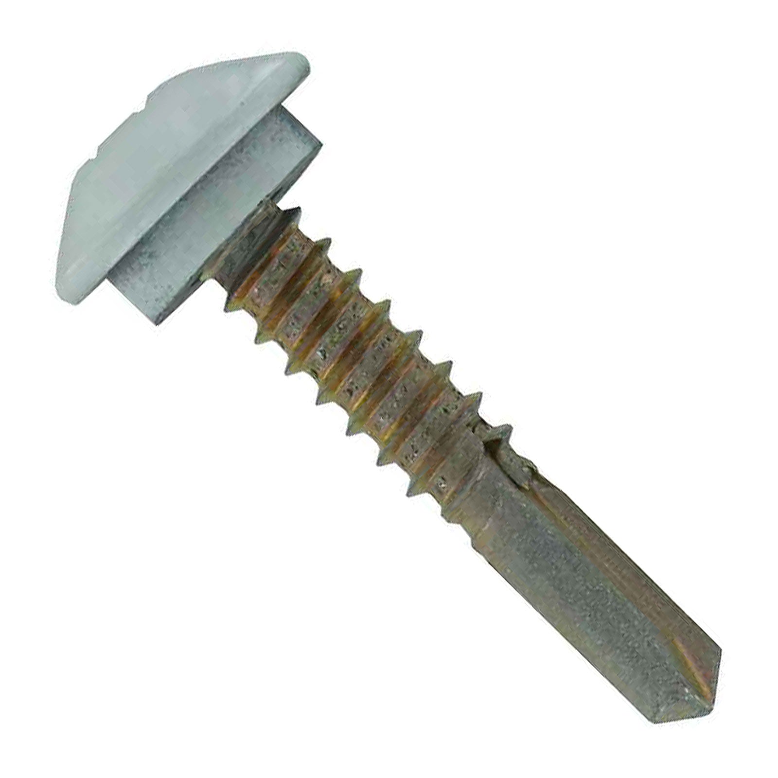 #1214 x 114 inch Eclipse Steelbinder Metal Roofing Screw Light Gray Pkg 250