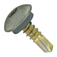 #1214 x 34 inch Eclipse Steelbinder Metal Roofing Screw Light Gray Pkg 250 image 1 of 2