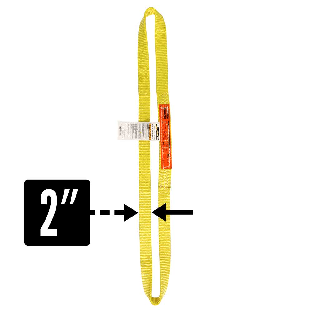Nylon Lifting Sling - Endless - 2" x  3' - 1-ply