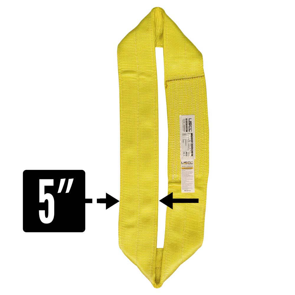 Nylon Lifting Sling - Endless - 5" x 3' - 2-ply