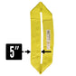 Nylon Lifting Sling - Endless - 5" x  4' - 1-ply