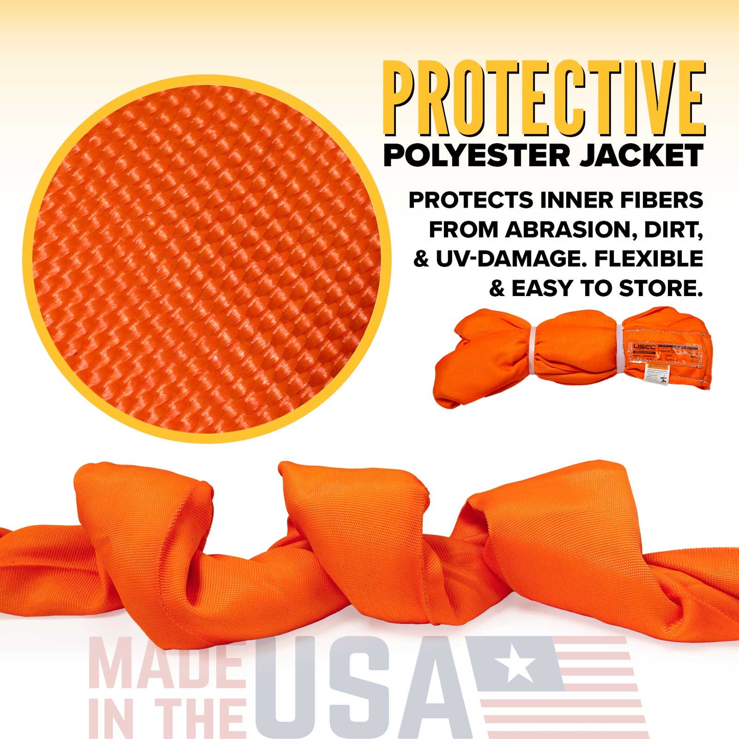9' Domestic Endless Round Sling - Polyester | 90,000 lbs. Capacity