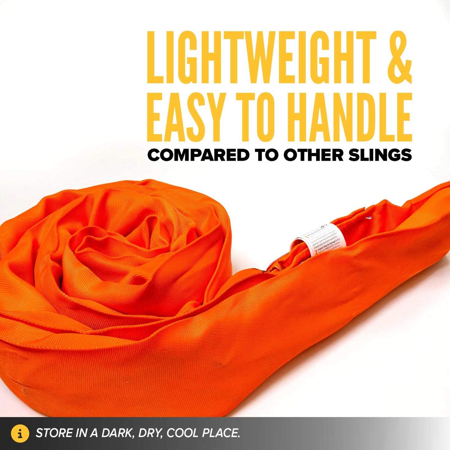 8' Domestic Endless Round Sling - Polyester | 40,000 lbs. Capacity
