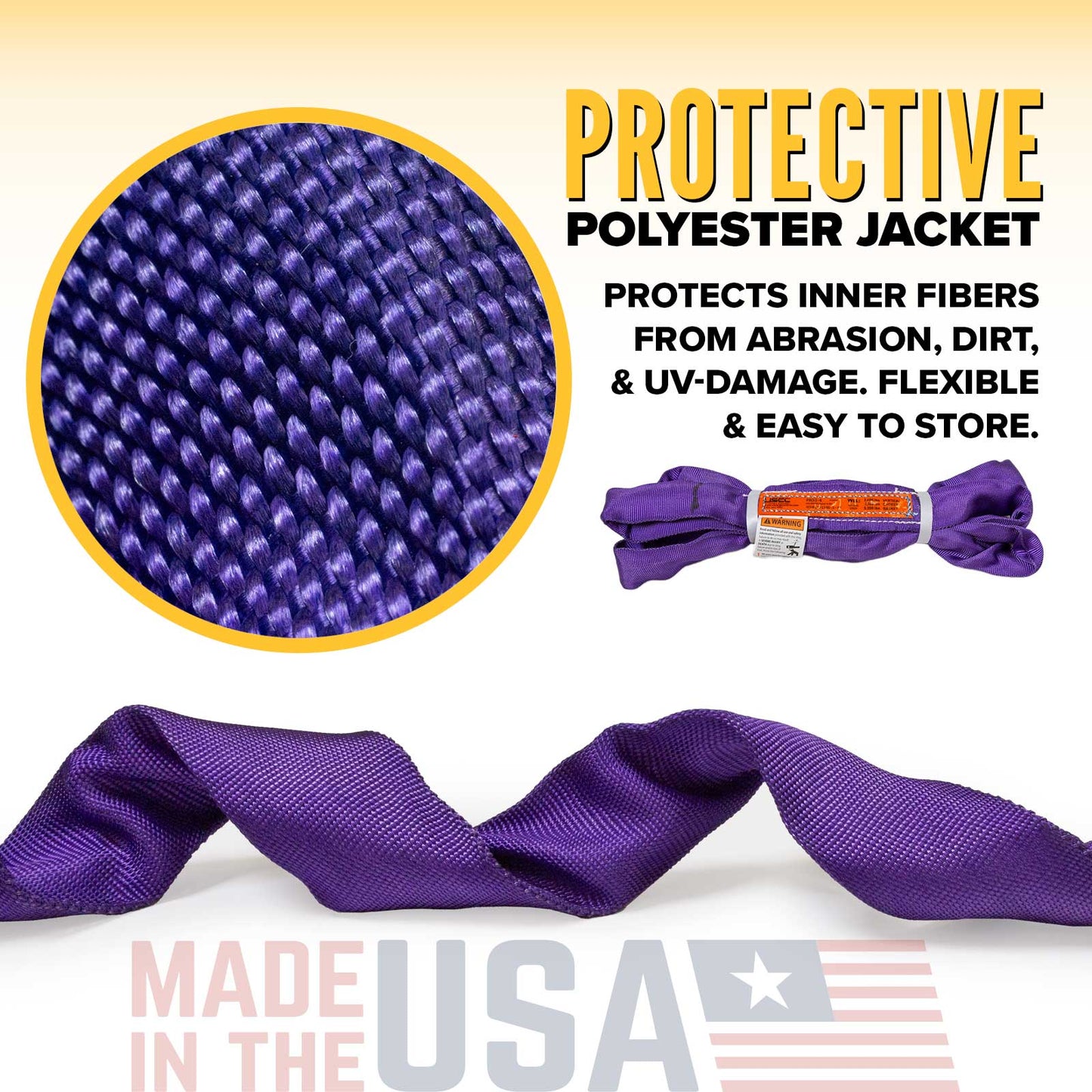 11' Domestic Endless Round Sling - Polyester | 2,600 lbs. Capacity