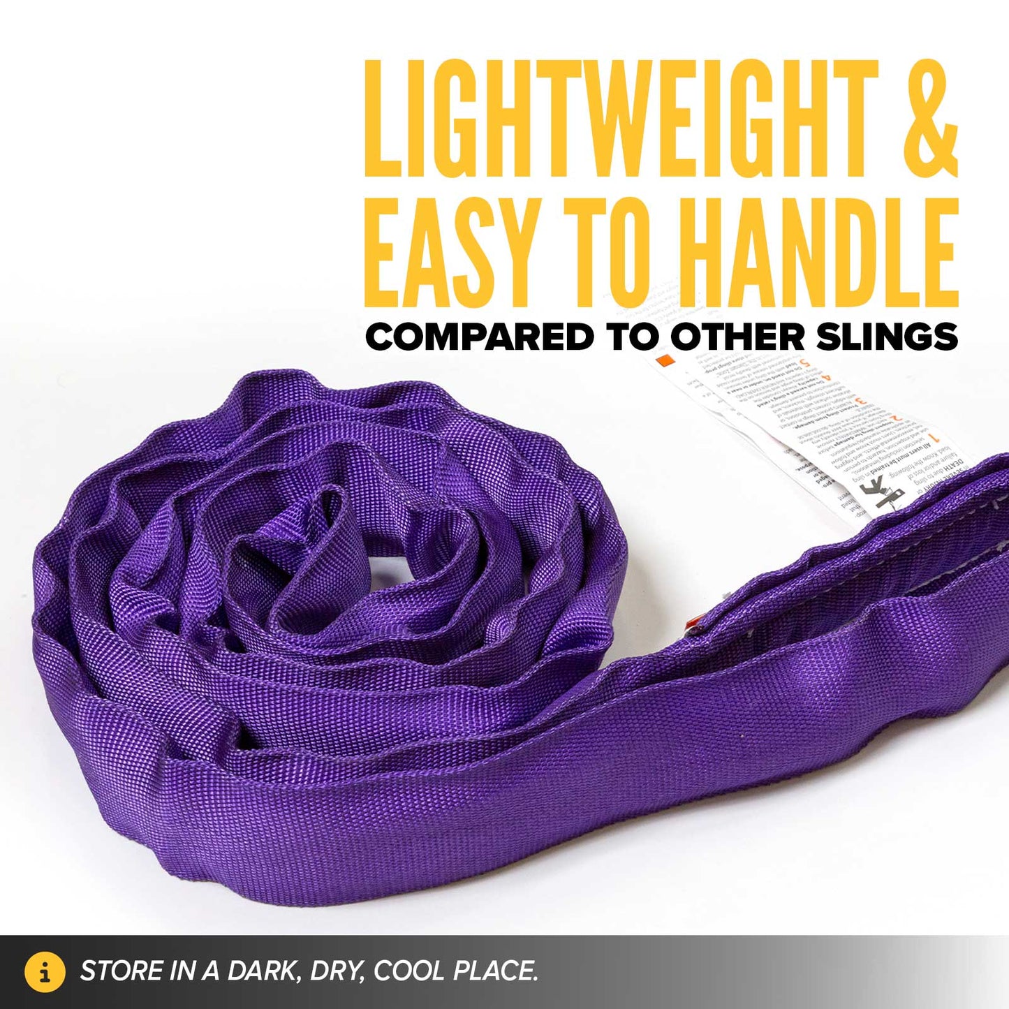 18' Domestic Endless Round Sling - Polyester | 2,600 lbs. Capacity
